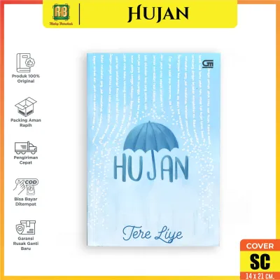 Novel Remaja Sekolah Judul Hujan - Tere Liye Buku Cerita Novel Romantis Murah Original