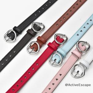 ActiveEscape Children Faux Leather Belt Kids Cute Peach Heart Buckle Belts Girls Waist Belt