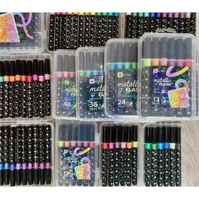 [Cào là có quà]Bút Marker Acrylic 9053F ngòi to kim tuyến dạ màu tô vẽ trang trí màu vẽ sáng tạo