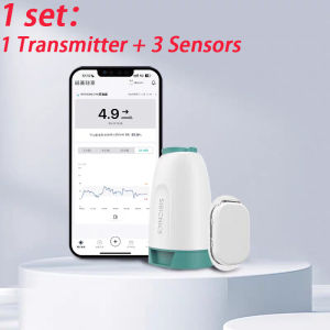 Split Sibionics CGM Dynamic Glucose Meter 42 Days 24h Diabetes Glucose Monitoring System 1 Transmitter+3 Sensor Set Only Android