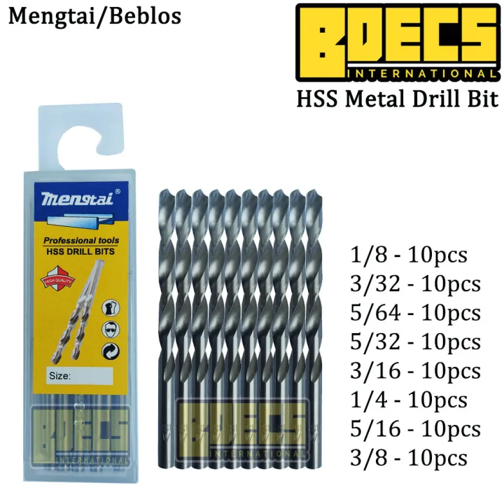 Hss Drill Bit High Quality For Metal Mengtai-Beblos 10pcs Set I Bdecs  Lazada PH