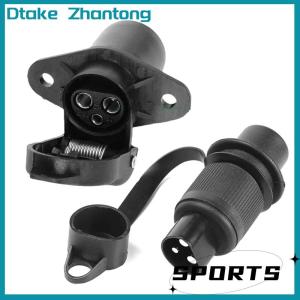 Dtake 3 pin Trailer ổ cắm kết nối vòng 3 cực Plug-in Trailer máy kéo cắm cho điện Caravan xe tải 12V