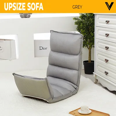 [SG SELLER] Fabric Sofa Floor Upholstered Folding Extra Soft Padded Armrest Lazy Sofa Adjustable Floor Sofa for Kids