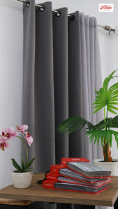 Goodnite Thermal Insulated Premium Curtain- 80% Blackout 40% Soundproof (Beige/ Grey/ Navy)