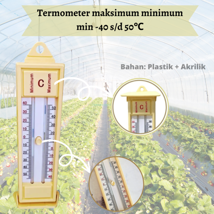 Termometer maksimum minimum thermometer max min -40 s/d 50℃
