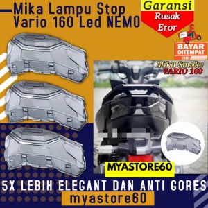 Mika Lampu Stop Vario 160 Led Hitam Smoke Cover Stoplamp Stop Lamp VARIO 160 Original NEMO