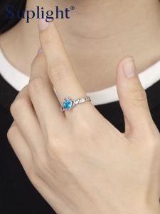 925 Sterling Silver Good Luck Celtic Trinity Knot/Claddagh Heart Birthstone Ring Thin Delicate Adjustable Promise Engagement Ring Irish Jewelry for Women