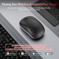 Mouse nirkabel mini/mouse laptop/klik senyap ultra-tipis 2.4GHz/1800-3200DPI dengan penerima USB. Tersedia untuk PC Laptop Windows Mac Linux ChromeOS. 