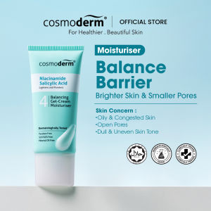 Cosmoderm Niacinamide Salicylic Acid Balancing Gel-Cream Moisturiser 50ml Pore & Acne Care Oil Control Skin Balance