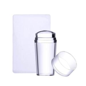 Nail Art Stamper Clear Silicone Stamping Jelly with Transparent Visible Body No Different for DIY Nail Decors