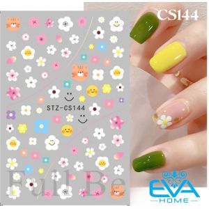 Sticker Dán Móng Tay 3D Chống Nước Hoa flower Collection Hoạ Tiết Hoa Lá Màu Floral Green Leaf CA553 / CA570
