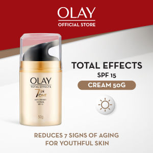 Olay Total Effects 7 Benefits Cream (Normal) Moisturizer SPF15 UV Protection 50G (Skincare/Anti Aging/Sunscreen)
