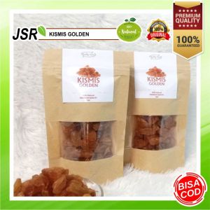 KISMIS GOLDEN RAISIN MUTIARA Rasa ASAM MANIS ENAK & SEGAR uk. Pouch100% ALAMI KUALITAS PREMIUM