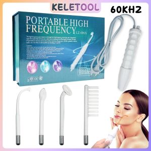 4 in 1 Portable Handheld High Frequency Facial Beauty Machine Skin Therapy Wand Multi Device Facial Machine
