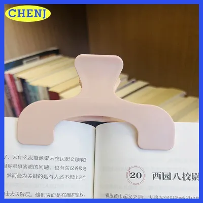 CHENJ Đơn giản cố định cuốn sách Clip Frosted giữ trang trong suốt cho công cụ đọc Memo Clip Kawaii Bàn phụ kiện thực tế Lưu ý chủ