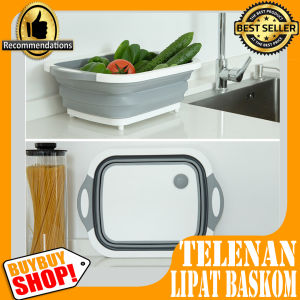 Talenan Lipat Baskom Wadah Tirisan Cucian Sayur Buah Peralatan Dapur Serbaguna / Alat Dapur / Alat alat dapur / Talenan