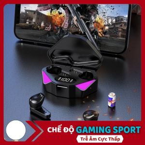 (CHUYÊN GAME) Tai nghe Bluetooth gaming A18 bluetooth 5.0 hiển thị LED báo pin hỗ trợ sạc nhanh âm thanh cực đỉnh