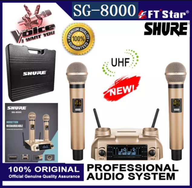 SHURE UHF Wireless SG 8000 Chargeable Digital Dedicated