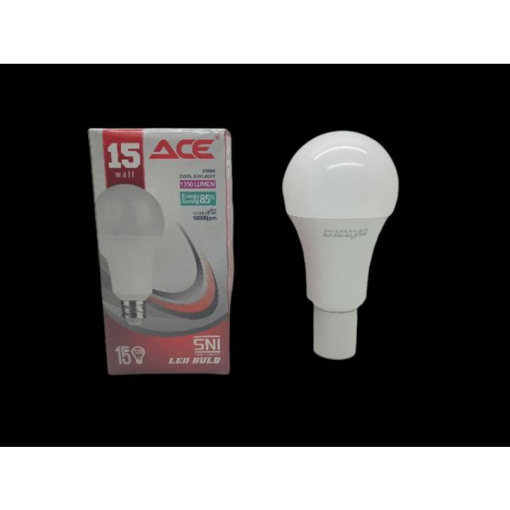 ACE LAMPU LED BULB 15W 15 WATT PUTIH BERGARANSI | Lazada Indonesia