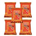 Oishi Prawn Crackers Sweet & Extra Hot Flavor 60G - Pack of 5. 
