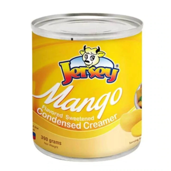 JERSEY FLAVOR CONDENSED MILK 390 GRAMS [ PLAIN ,MANGO, CHOCOLATE, BUKO