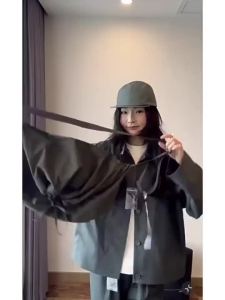 Uniqlo Big Size Drawstring Shoulder Sling Bag for Men and Women Nylon Quality