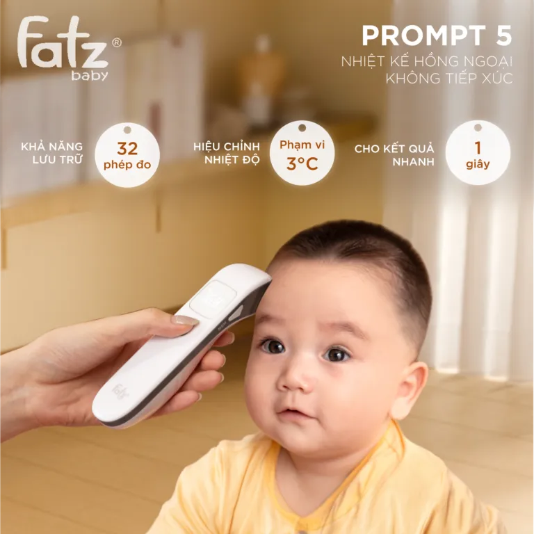 Nhiệt kế hồng ngoại không tiếp xúc Fatzbaby Prompt 5:5852