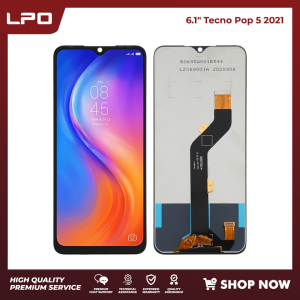 LPO Cellphone LCD 6.1 inches Compatible with Tecno Pop 5 BD2 BD2p BD3 BD1 BD2d with Digitizer Fully Assembly