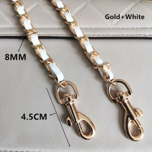 Bag strap chain leather PU material strap high-end fashion chain strap single shoulder diagonal cross strap underarm chain strap accessory diagonal cross bag chain accessory