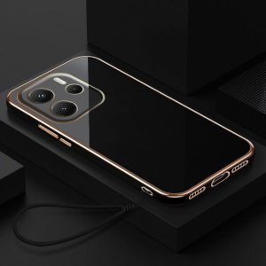 Case Plating Xiaomi Redmi Note 14 4G Soft Case Lanyard Terbaru Premium Casing