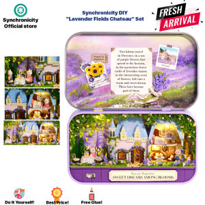 Miniature Box Theater Dollhouse with Wooden Stand | Promo Price | Miniature Dollhouse Interior Design DIY Kit Furniture House Collectibles with Wooden Stand Doll House and Free Glue Batteries Fast Shipping Local PH