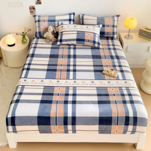 SUNLIGHT HOME Breathable Velvet BedsheetAnti-static Multi-pattern Bed SheetSoft Mattress Cover