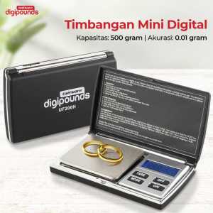 BERGARANSI Taffware Digipounds Timbangan Emas gram Akurat Mini Digital Multifungsi 500g 0.01g UF200H