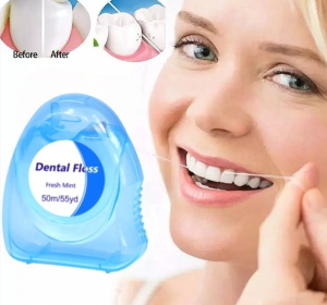 50m Portable Dental Floss Care for Oral Clean Roll Dental Floss Mint Flavored Ultrafine Dental Floss