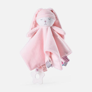 Baby Security Blanket with Tags Soft Plush Stuffed Animal Toys Cute Bunny Comforter Soothe Appease Towel