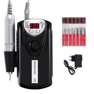 Elektrik Mesin Manikur Kikir Kuku 30000Rpm Alat Portable Nail Drill Rechargeable Polisher Grinding
