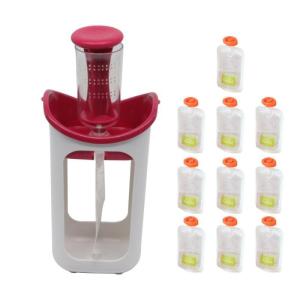Baby food puree squeezer/puree dispenser/baby food storage bag/fruit and vegetable juicer/manual baby food feeder
