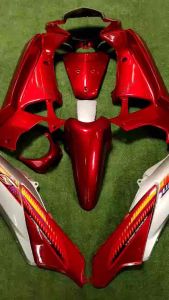 ชุดสี เวฟ 125 i บังลม สี เเดงแก้วท้ายบรอนซ์ (14ชิ้น)แถมฟรีน้อตพอช ๙๙