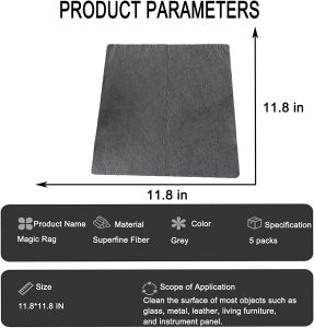 Konco làm sạch ma thuật vải làm sạch vi sợi Rag cửa sổ gương Khăn lau nhà khăn lau xe kính sạch Rag nhà bếp sạch công cụ 1 mảnh hoặc 5 miếng