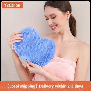 【Local shipping】 Massage Mat Back Scraper Cleaning Brush Shower Feet Cleaner Wash Mat Multifunction Sucker Wall Mat Rub Foot Arms Body Bath