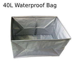 【Foldable】40L Waterproof Storage Box Clothing Storage Bin Office Book Organizer Toy Store Large Home Use Collapsible Crate Plastic Desktop Holde