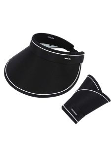 Empty Top Womens Beach Visor Caps For Women Wide Brim Golf Hat Men UV Protection Foldable Mens Summer Hats With Large Brim Cap