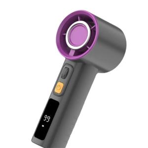 Portable Adjustable Cooling Fan Digital Display Fan Convenient Small Fan USB Office Fan ABS Texture Suitable for Travel