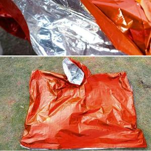 Upgrades Emergency Survival Ponchos with Hood Waterproof & Windproof Emergency Ponchos Survival Poncho for Outdoor Use