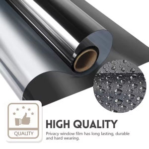 Free gift 2Pcs All Black Tint Opaque Glass Sticker Window Film Bedroom Sunscreen Insulating Film Shade Glass Film