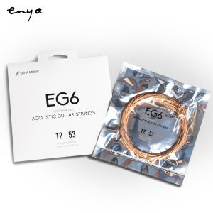Enya Guitar Strings - Acoustic Guitar Strings - For 6 String Guitar - Phosphor Bronze- Anti-rust Coating - Light Gauge- EG6(0.12-0.53)