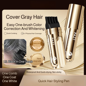 Disposable Hair Styling Pen With Comb Teeth Can Be Used To Cover Gray Hair Polypeptide Hair Styling Pen 多肽美发笔