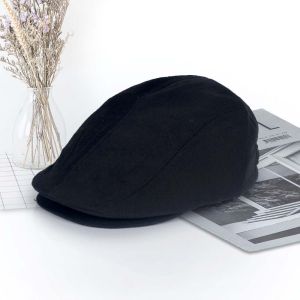 Topi Abu Pria Flat Cap Hat Casual 356