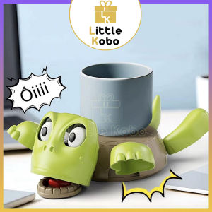 Đế Lót Ly Cốc Hình Con Rùa In 3D Chịu Nhiệt Mở Mắt Tự Động Chống Trượt Xả Stress Giải Trí Đồ Chơi