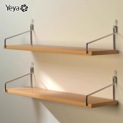 YEYA Kệ đựng đồ Kệ đựng đồ gắn tường không đục lỗ Kệ để đồ treo tường vách ngăn đầu giường Kệ để bàn trang trí tường phòng khách Kệ sách treo tường